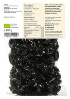 Oliven schwarz gesalzen vakuum. im Beutel 200 g