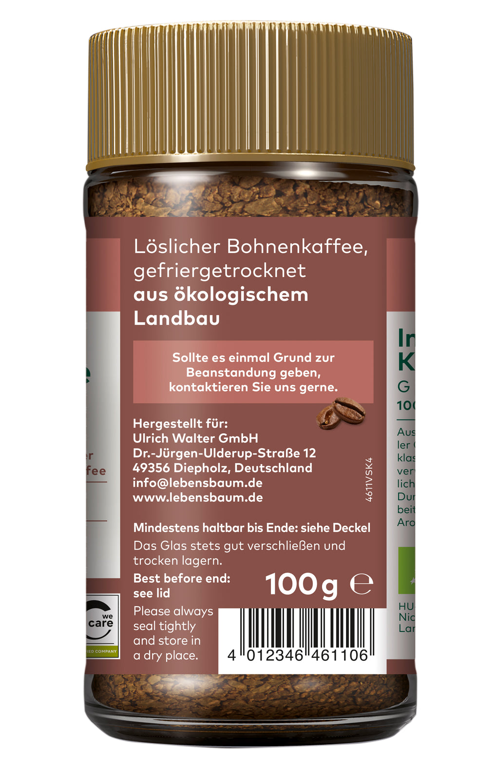 Gourmet Instant Kaffee 100 g