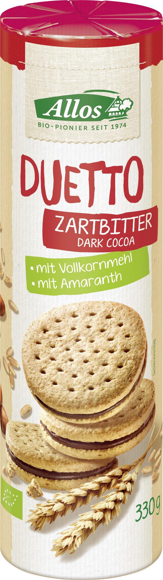 Duetto Zartbitter Doppelkeks mit Zartbittercreme 330 g