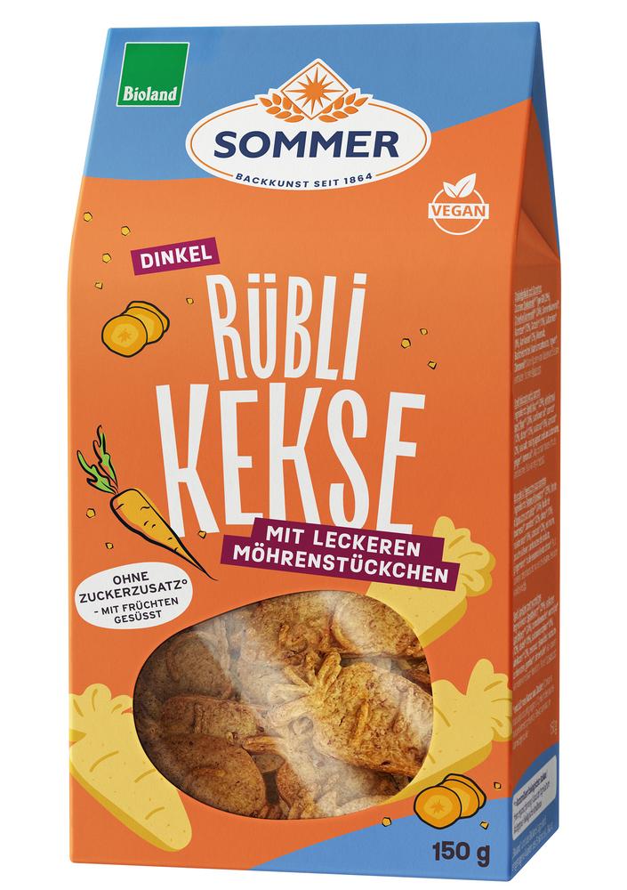 Dinkel Rübli Kekse vegan 150 g
