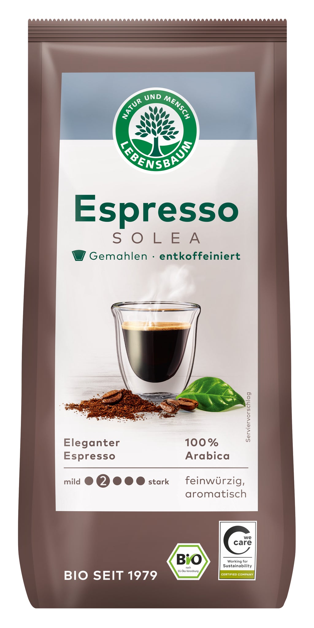 Espresso Solea entkoffeiniert gemahlen 250 g