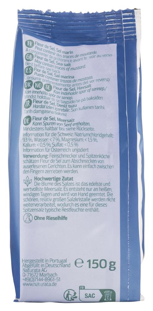 Fleur de Sel handgeschöpft  Nachfüllpack 150 g