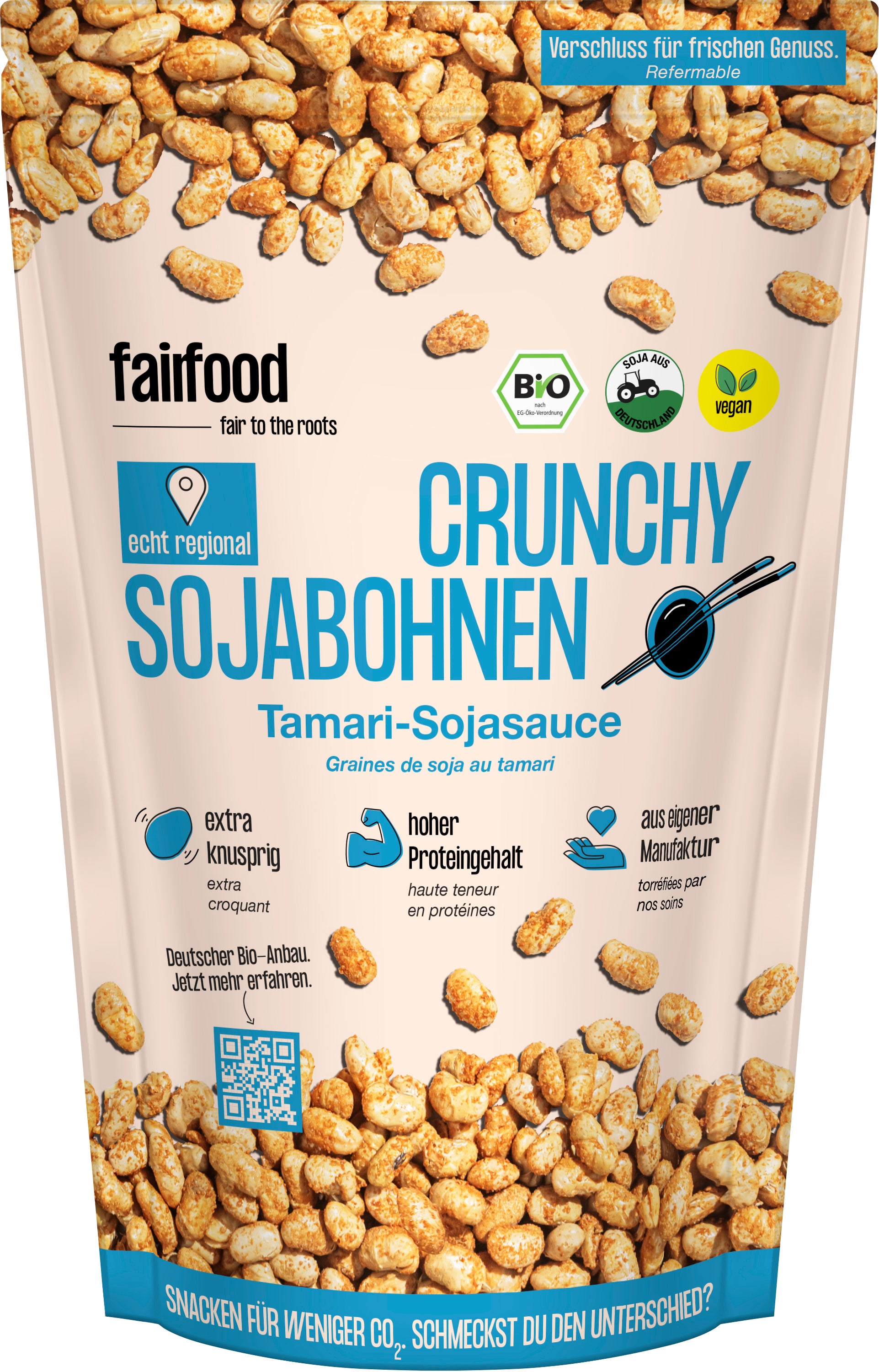 Crunchy Sojabohnen TAMARI 120 g