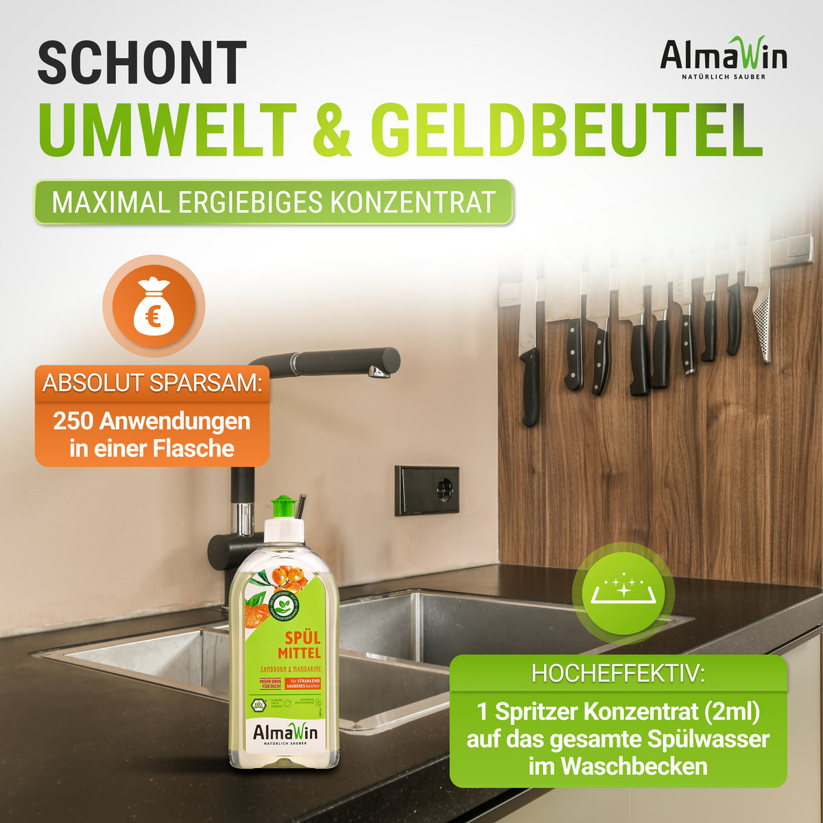 Spülmittel Sanddorn Mandarine 500 ml