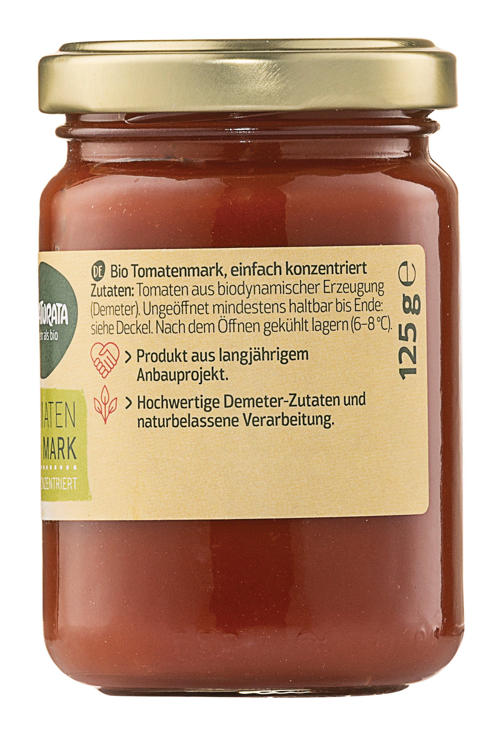 Tomatenmark demeter Glas 125 g