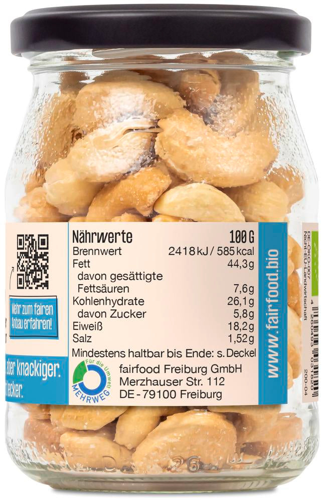 Cashewkerne Sir Salty Geröstet & Gesalzen 133 g