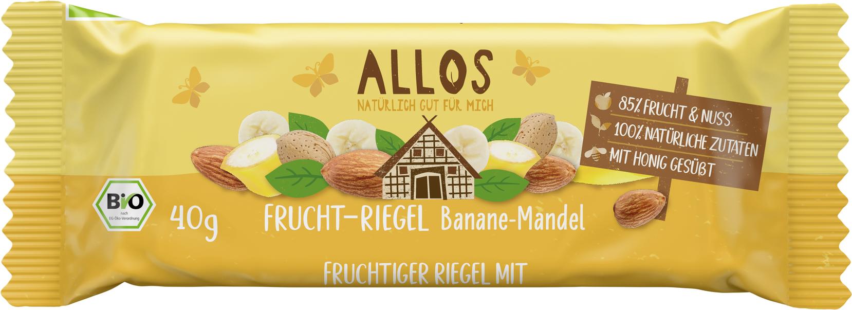Frucht-Riegel Banane Mandel 40 g