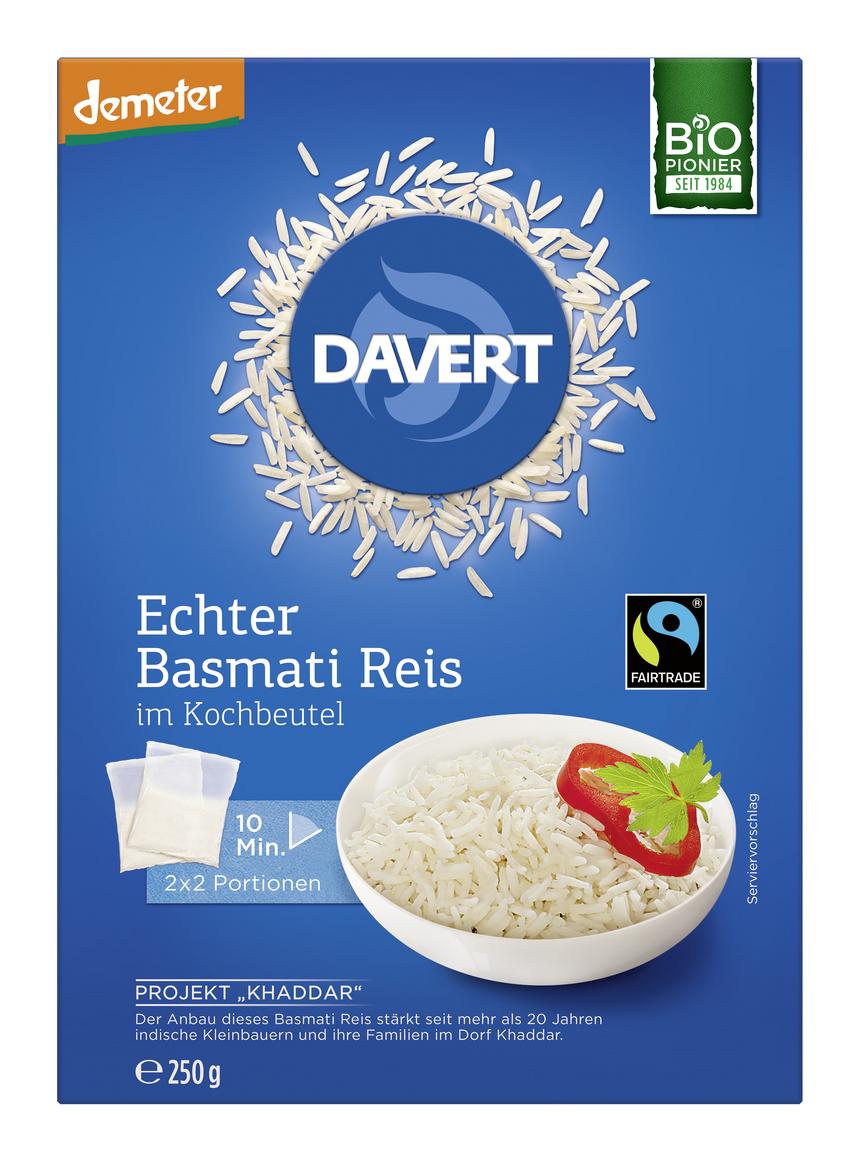 Basmati-Reis im Kochbeutel  demeter 250 g