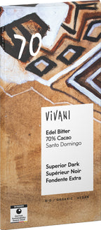 Edel Bitter Schokolade 70% Cacao Santo Domingo 80 g