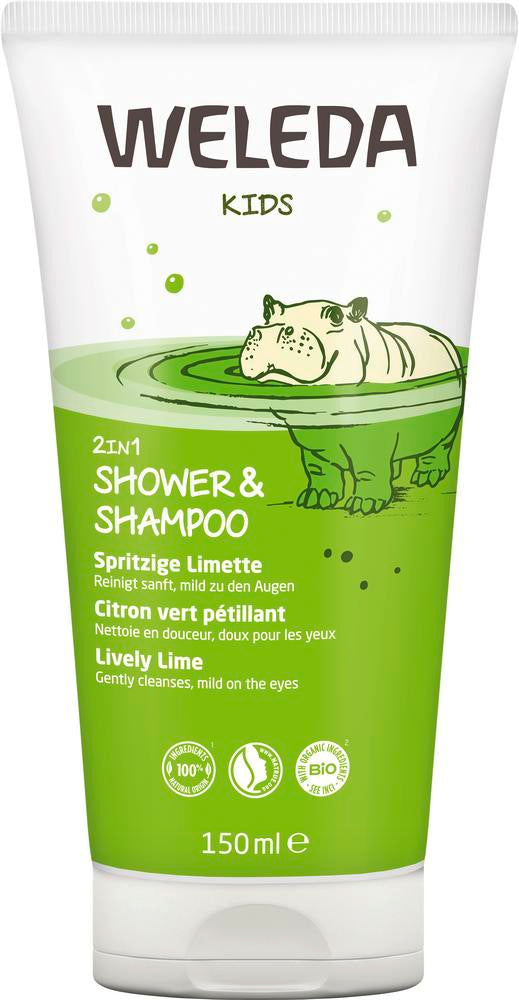 Kids 2in1 Shower&Shampoo Spritzige Limette 150 ml