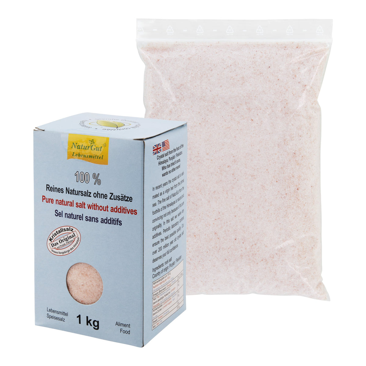 Kristallsalz gemahlen im Karton 1 kg