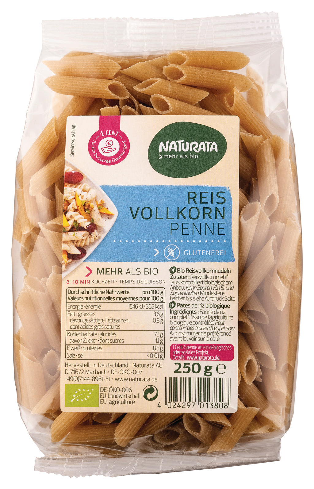 Penne Reis-Vollkorn 250 g