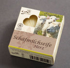 Schafmilchseife Herz weiß Faltschachtel 65 g