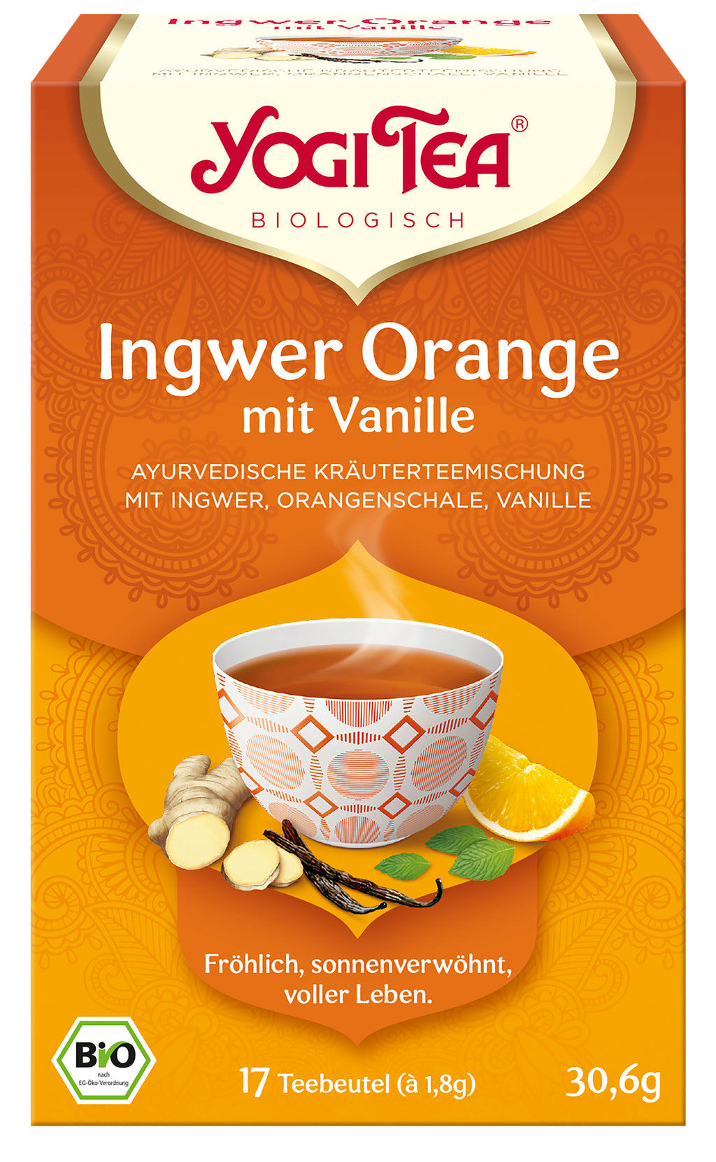 Ingwer-Orange mit Vanille Tee 17 Stk