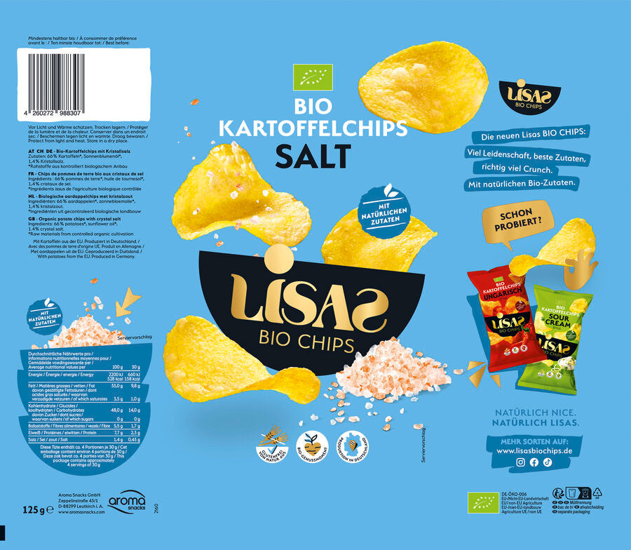 Kartoffelchips Salt 125 g