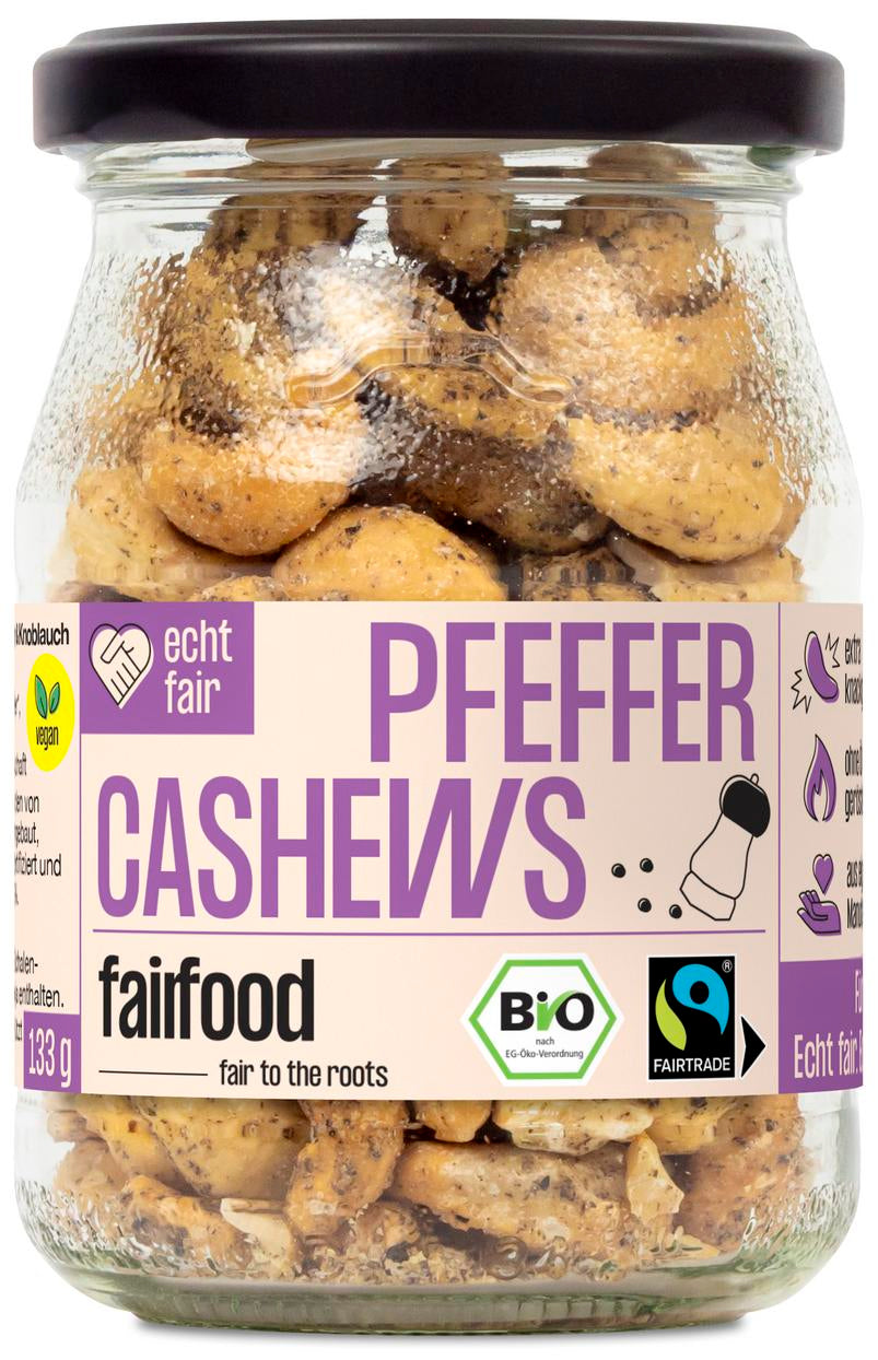 Cashewkerne Pfefferheldin Pfeffer & Knoblauch 133 g