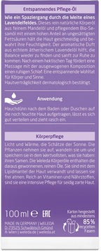 Lavendel Entspannendes Pflegeöl 100 ml