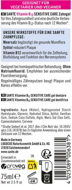 Zahngel Vitamin B12 Sensitive Care 75 ml