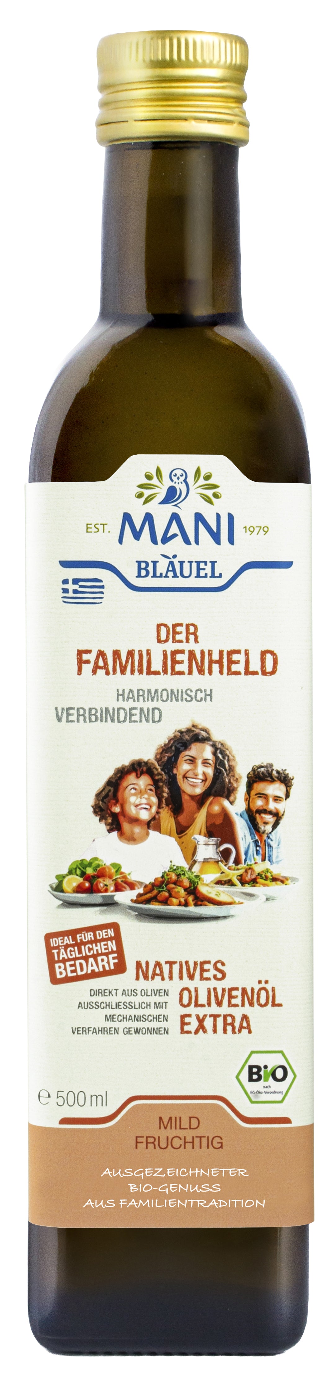 Der Familienheld  100% natives Olivenöl extra 500 ml