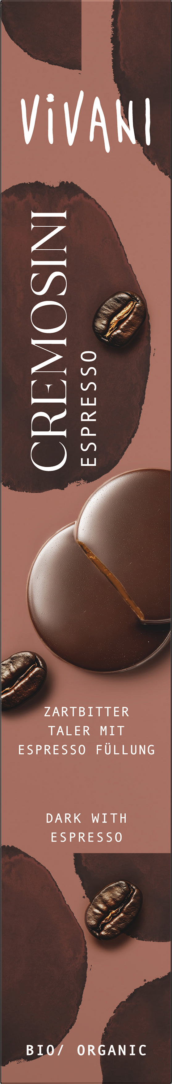 Cremosini Espresso ZB-Schokoladen Taler 100 g