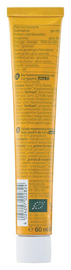 Vegane Curry Mayo mit Rapsöl  Tube 60 ml