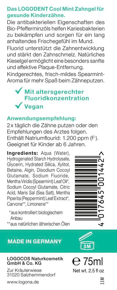 Junior Zahngel Cool Mint 75 ml