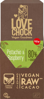 RAW Pistachio & Raspberry 80% Tafel 70 g
