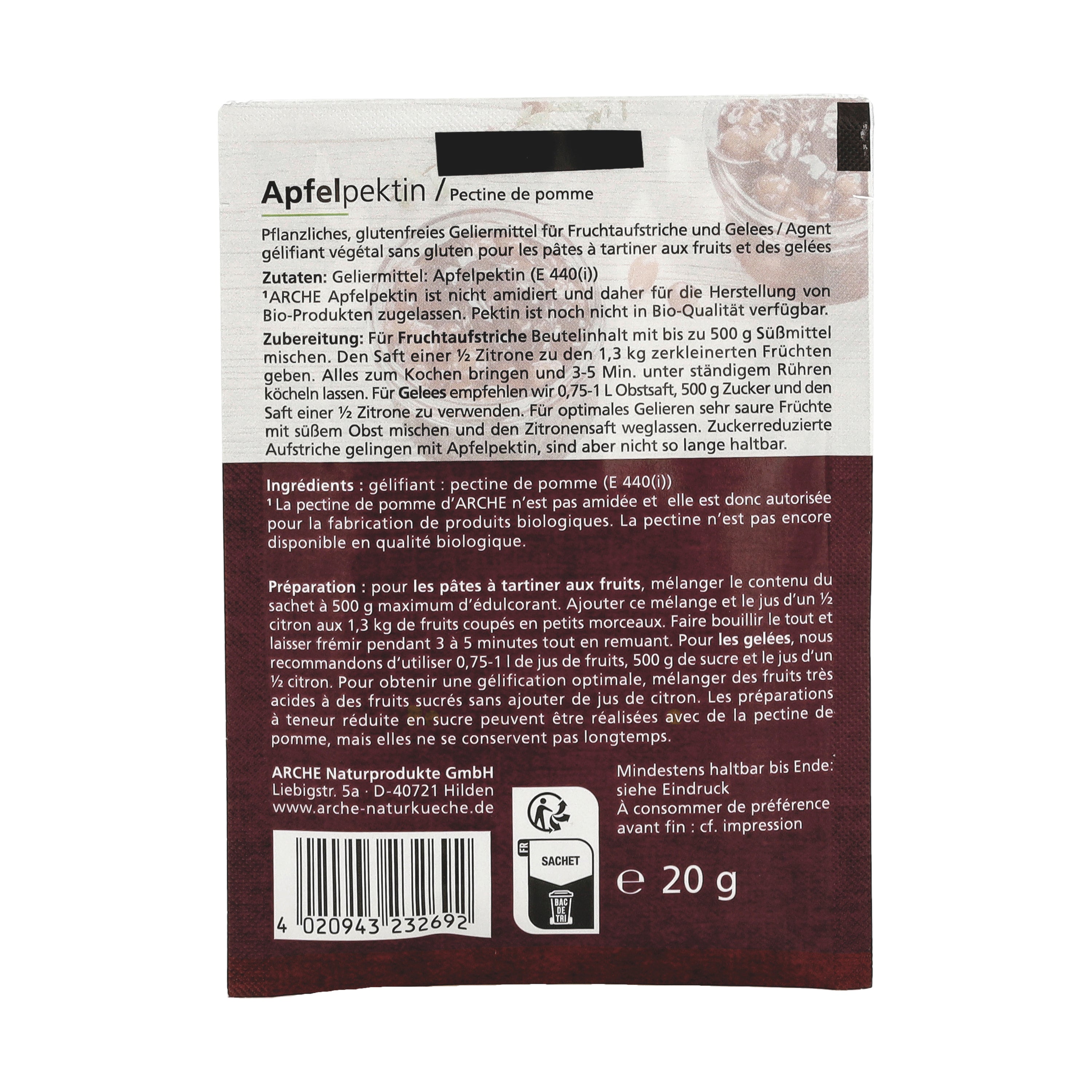 Apfelpektin Geliermittel 20 g