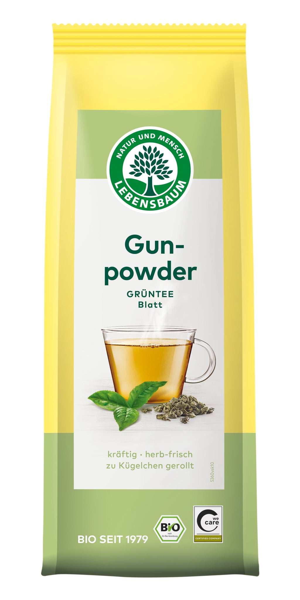 Grüntee Gunpowder Blatt 100 g