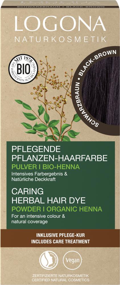 Pflegende Pflanzen-Haarfarbe Pulver 11 Schwarzbrau 100 g