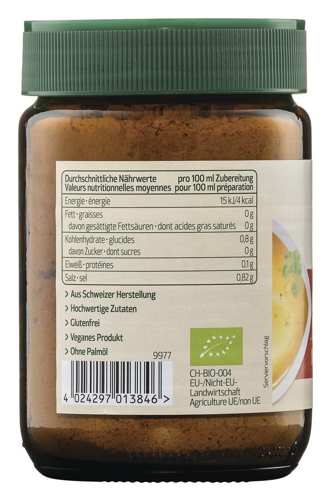 Gemüsebrühe mit Bio-Hefe Glas 200 g