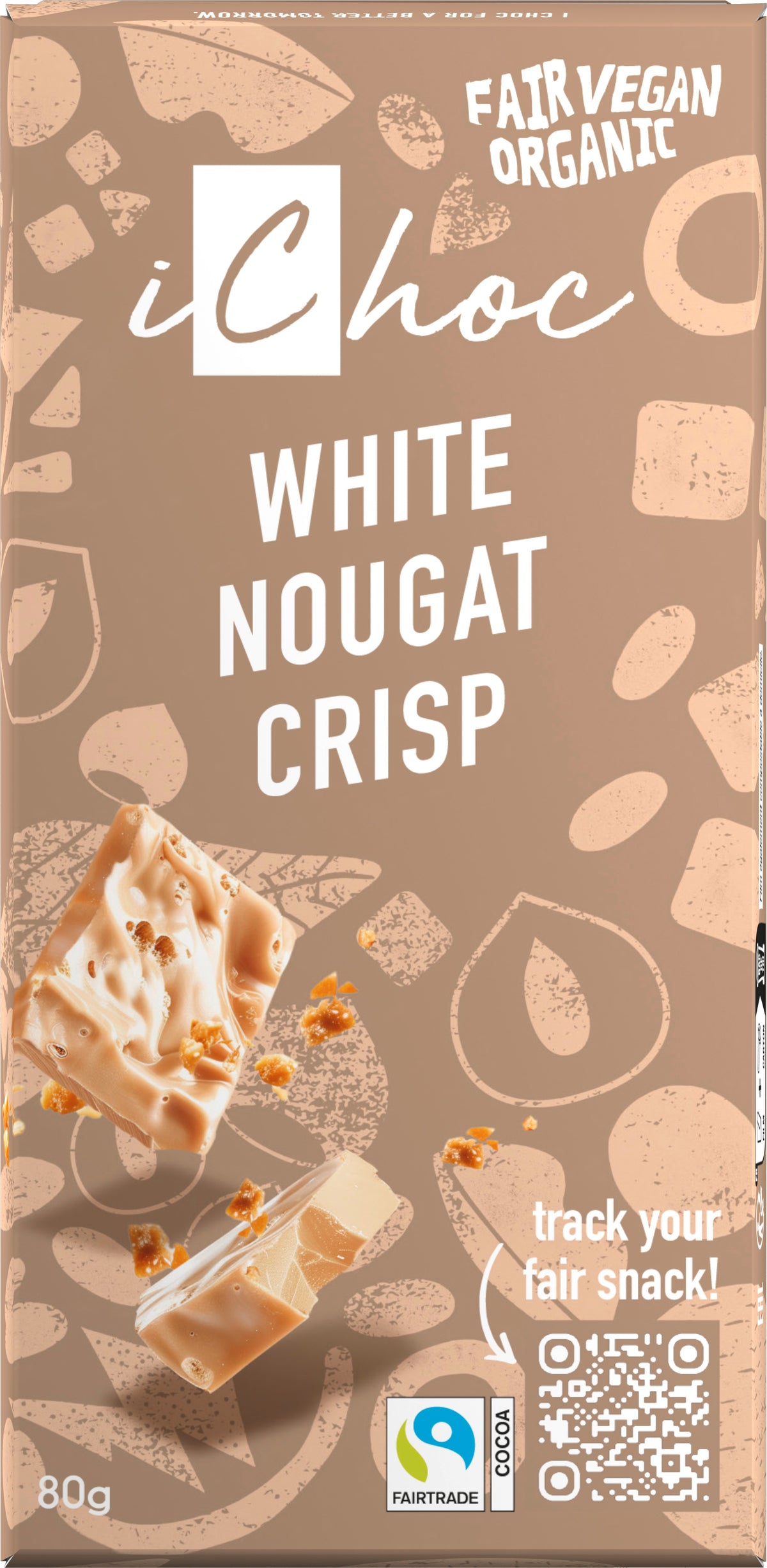 iChoc White Nougat Crisp 80 g