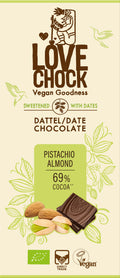 Pistachio Almond 69% Kakao - sweetened with dates 70 g
