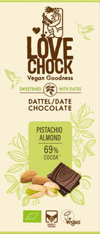 Pistachio Almond 69% Kakao - sweetened with dates 70 g