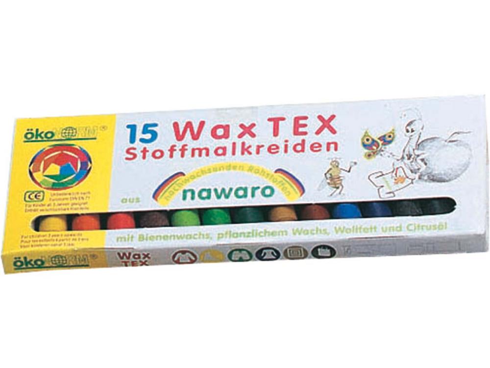 nawaro Textil Wachsmaler 15 Farben 1 Stk
