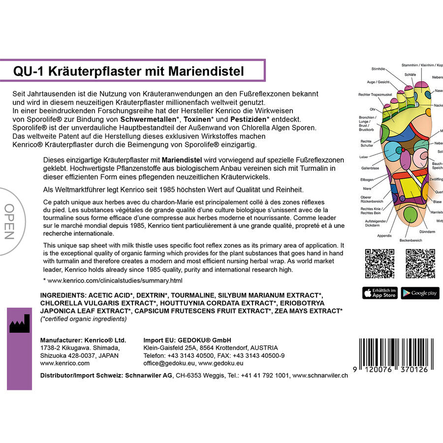 QU-1 Kräuterpflaster mit Mariendistel 1 Stk