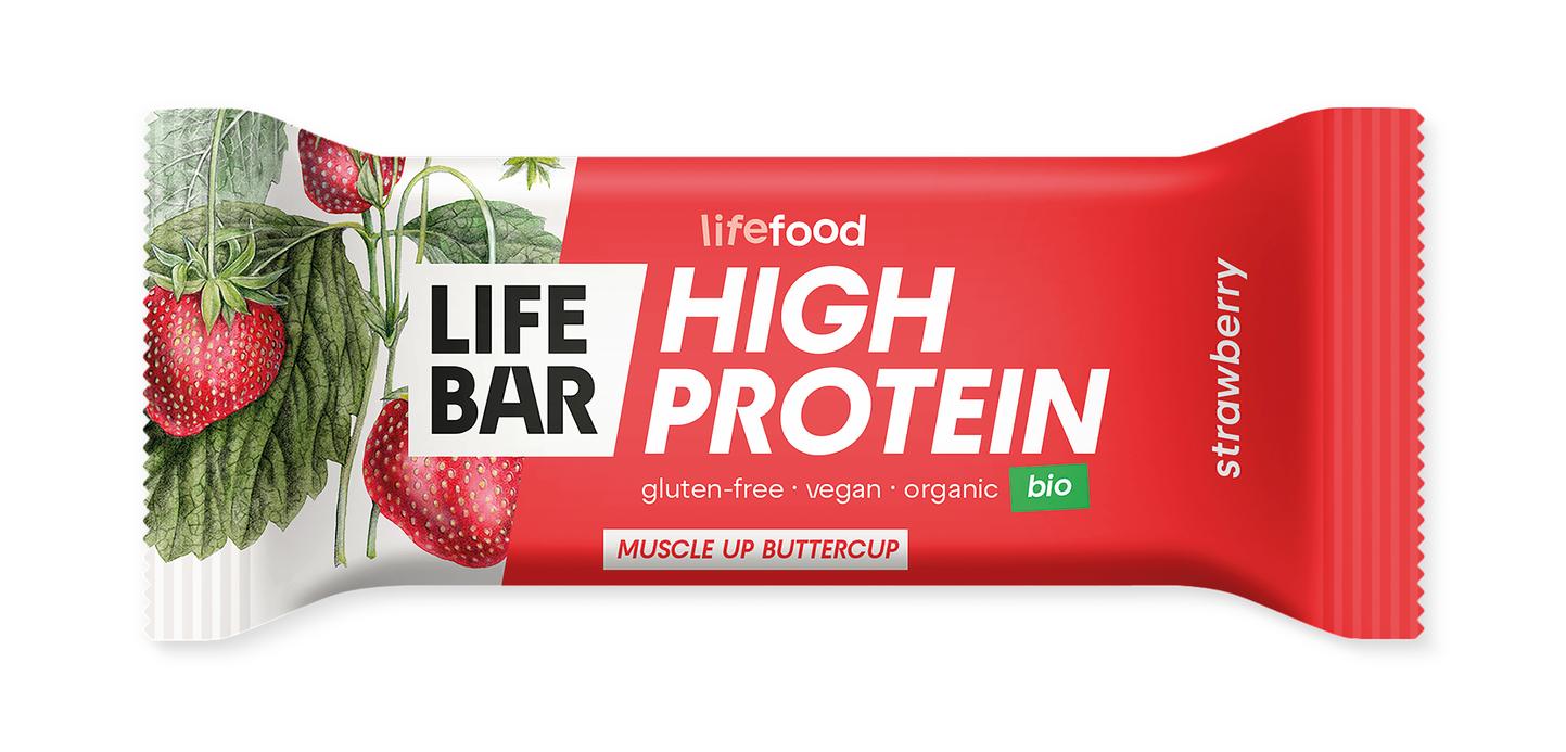 Lifebar Protein Strawberry Erdbeer-Früchteriegel 40 g