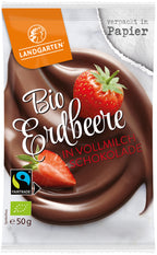 Erdbeere in Vollmilch-Schokolade 50 g