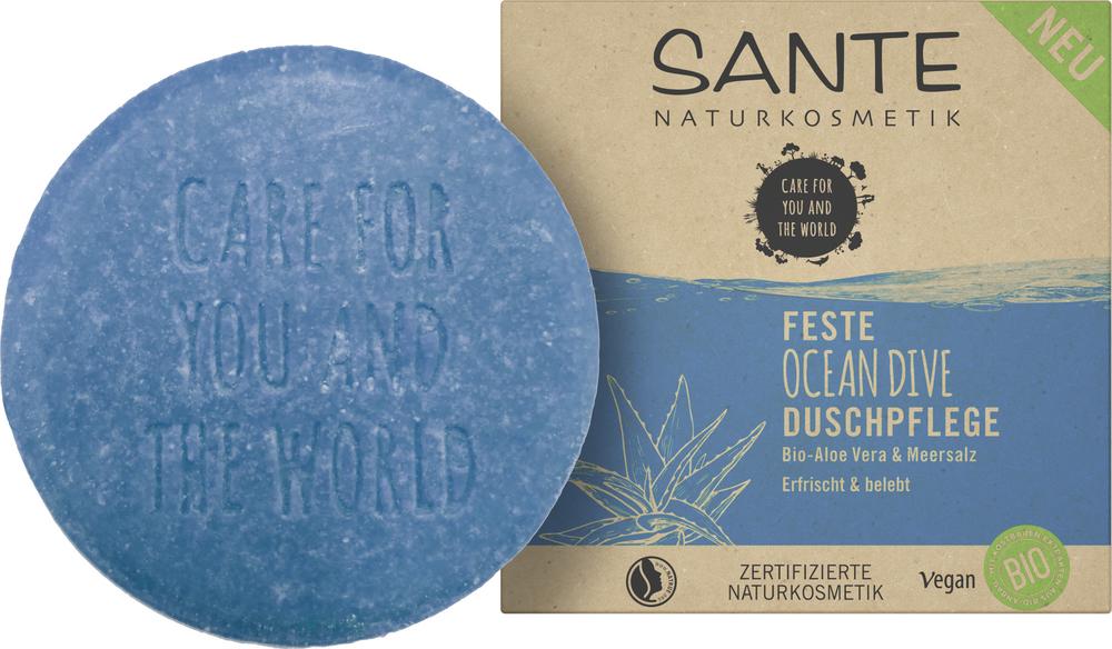 Feste Duschpflege Ocean Dive Bio-Aloe Vera & Meers 80 g