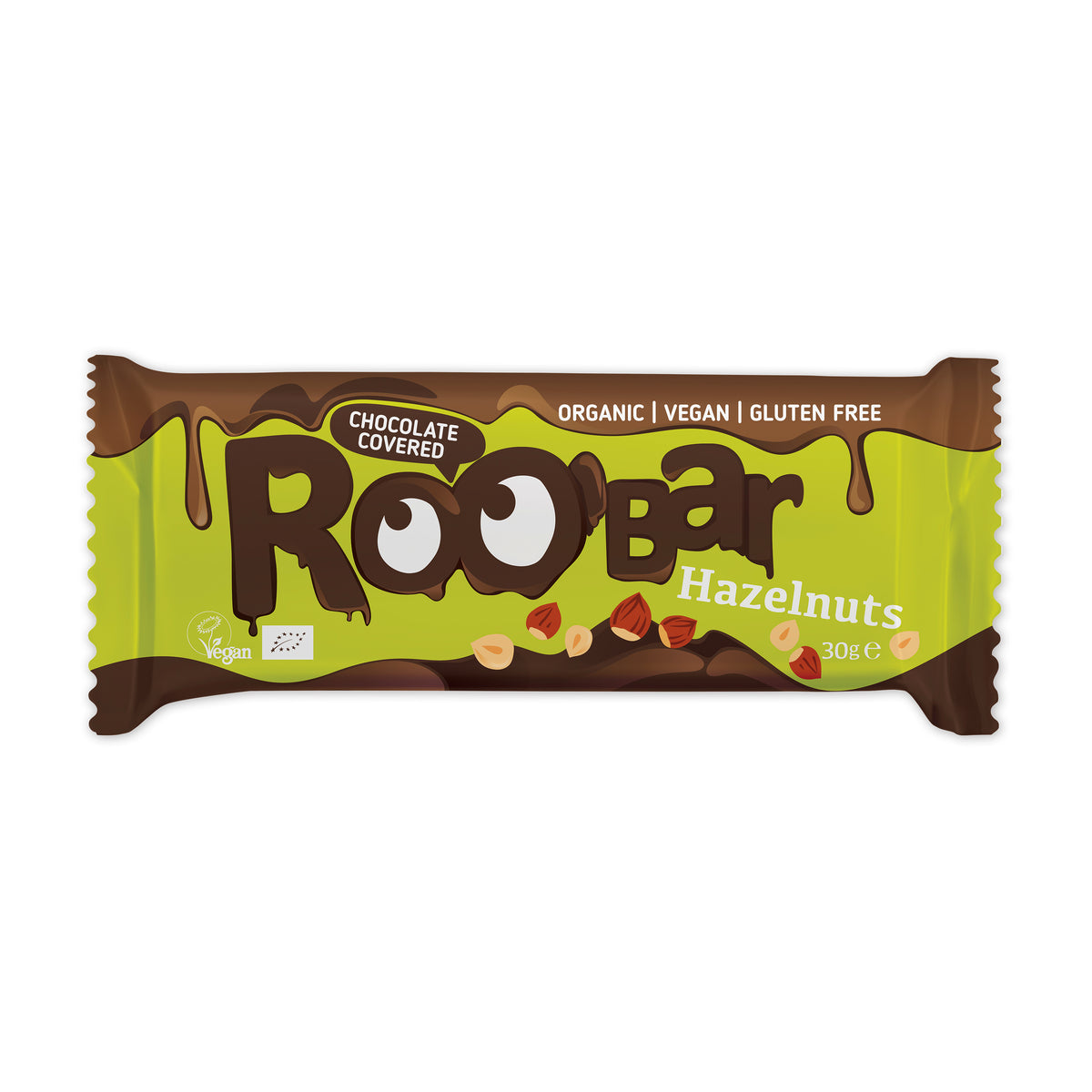Roobar-Riegel Haselnuss mit Schokoladenüberzug 30 g