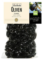 Oliven schwarz gesalzen vakuum. im Beutel 200 g