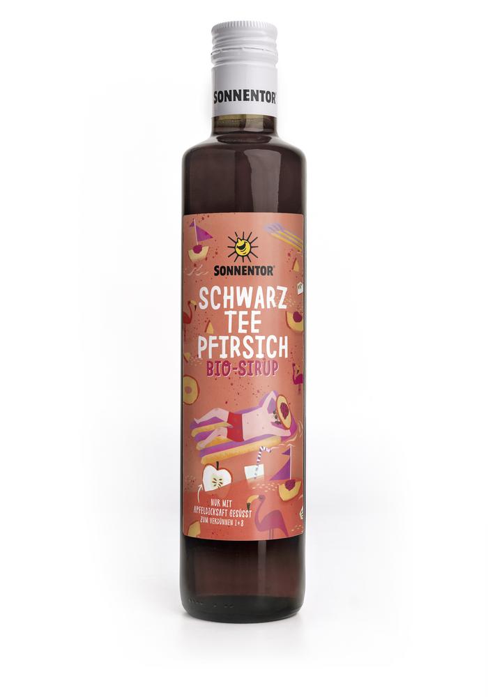 Schwarztee-Pfirsich-Eistee Sirup 500 ml