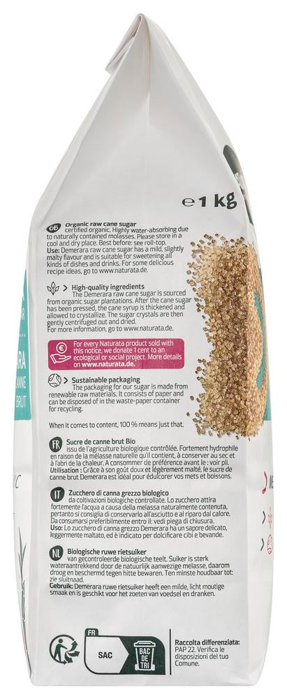 DEMERARA Roh-Rohrzucker 1 kg