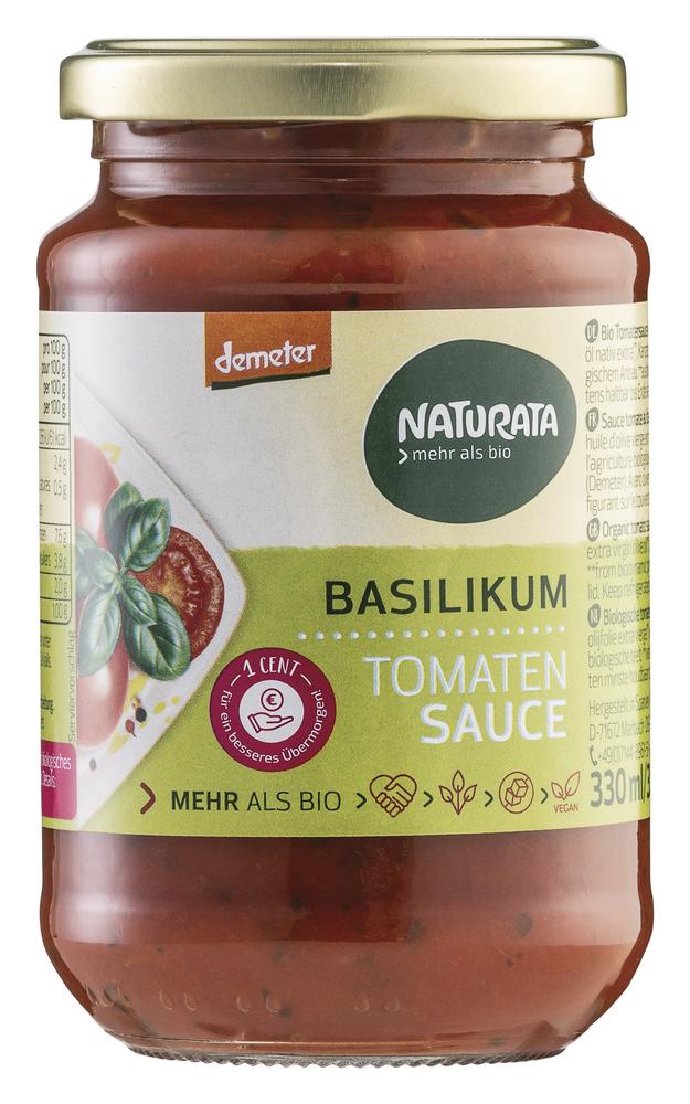 Tomatensauce Basilikum demeter 330 ml