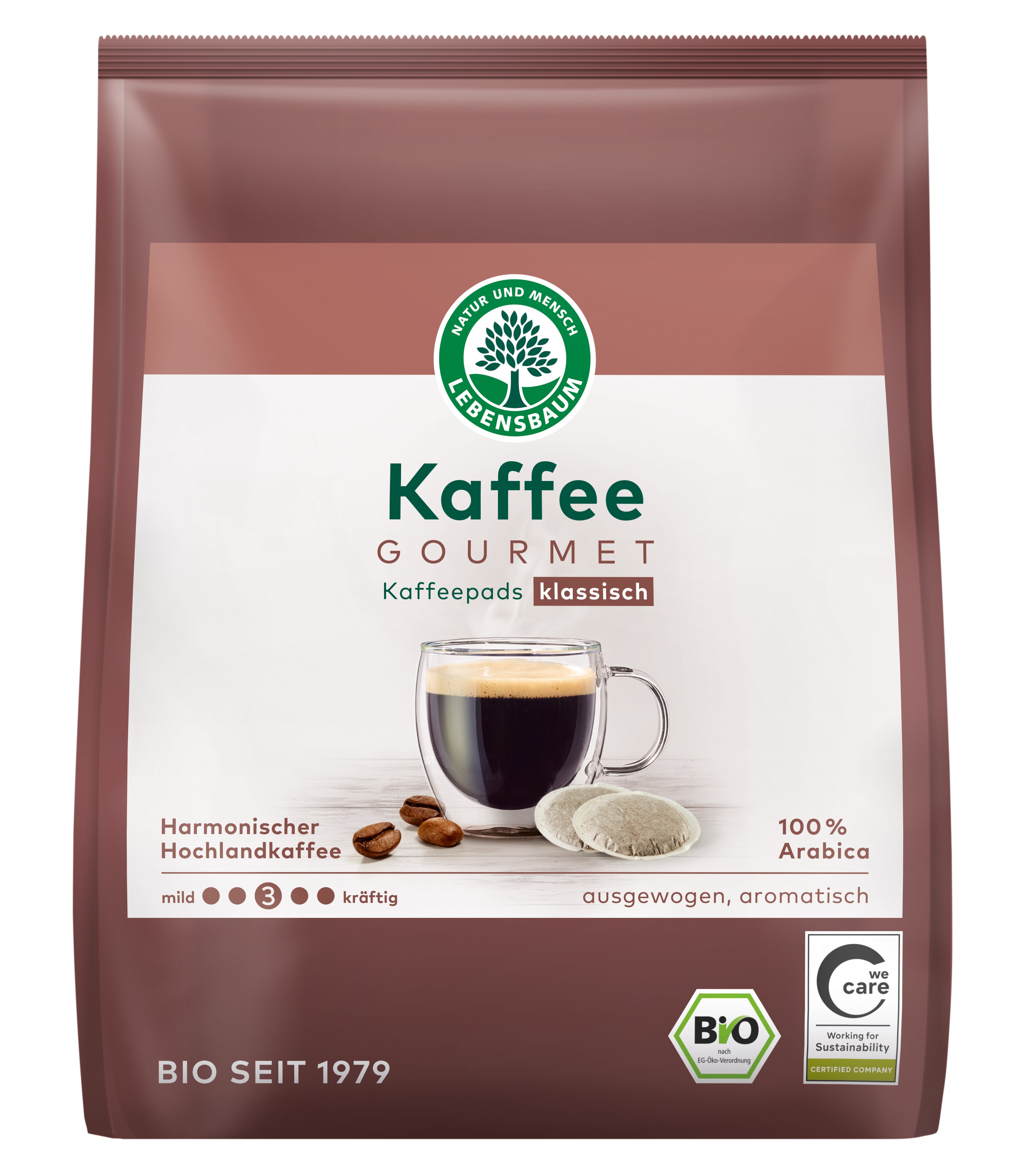 Pads Gourmet Caffe Crema klassisch 126 g