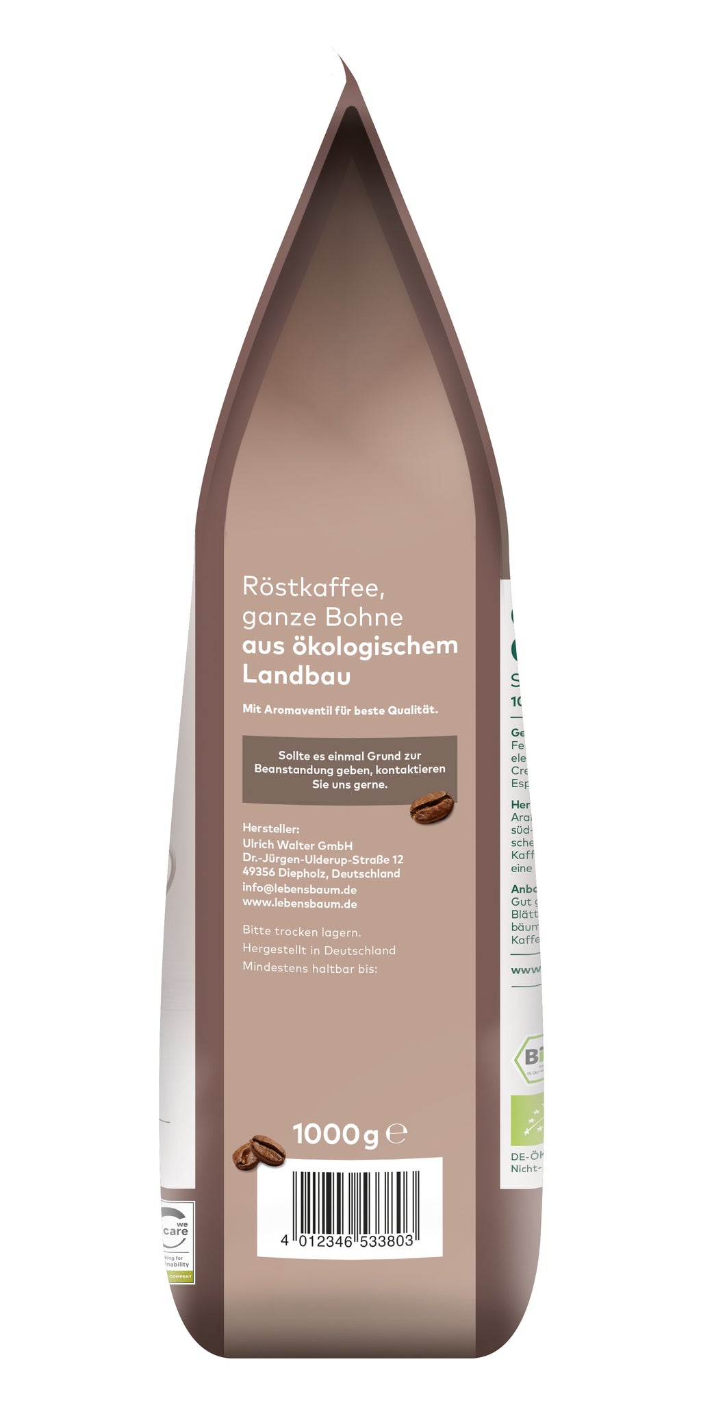 Caffe Crema Solea ganze Bohne 1 kg