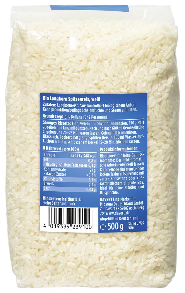 Arborio-Risotto-Reis  weiß 500 g