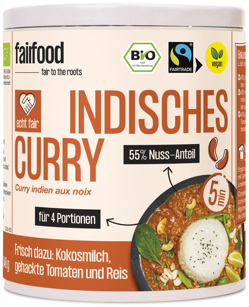 Faires Nuss Curry Papierdose 140 g