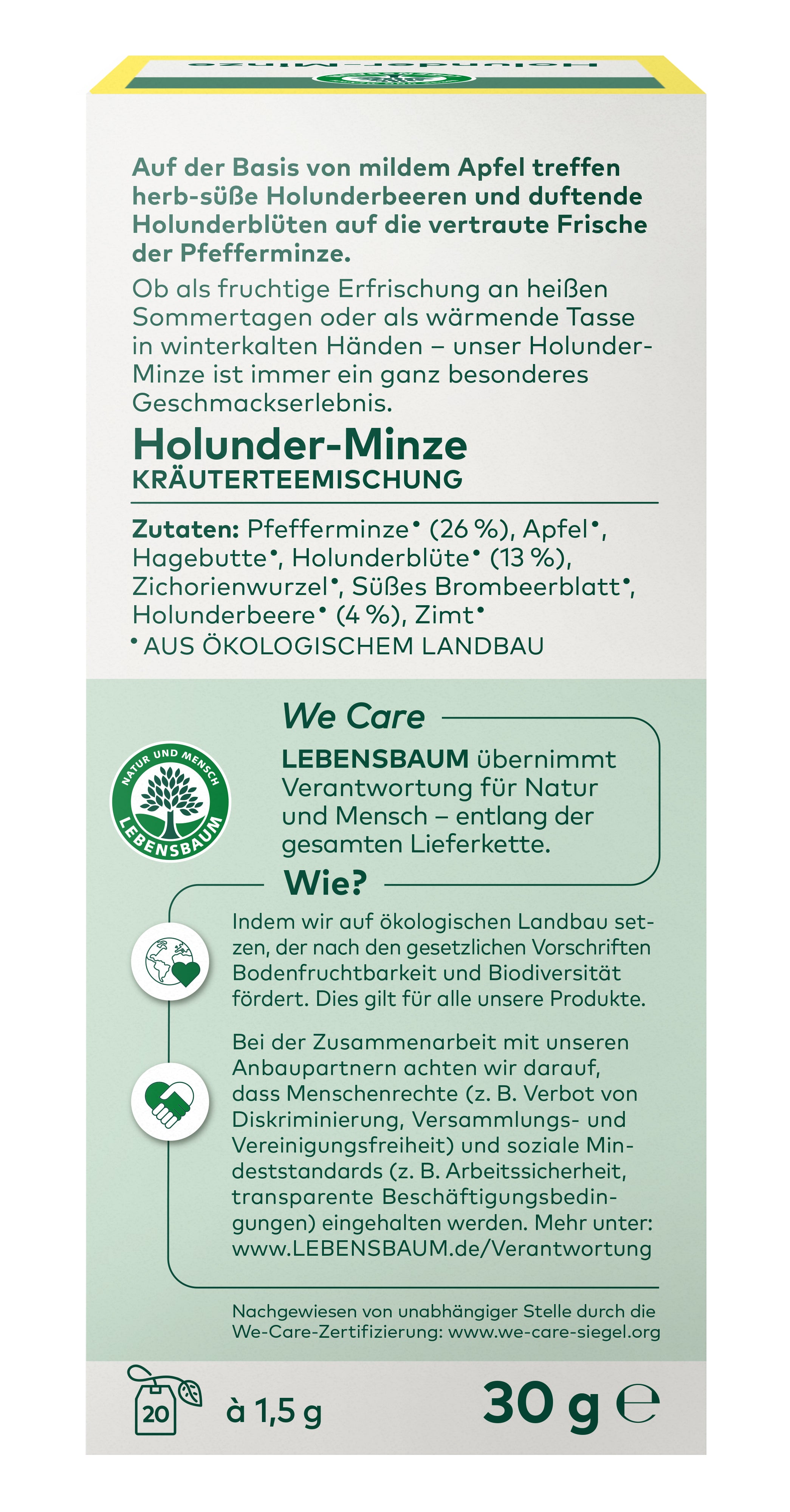 Holunder-Minze Kräutertee 30 g