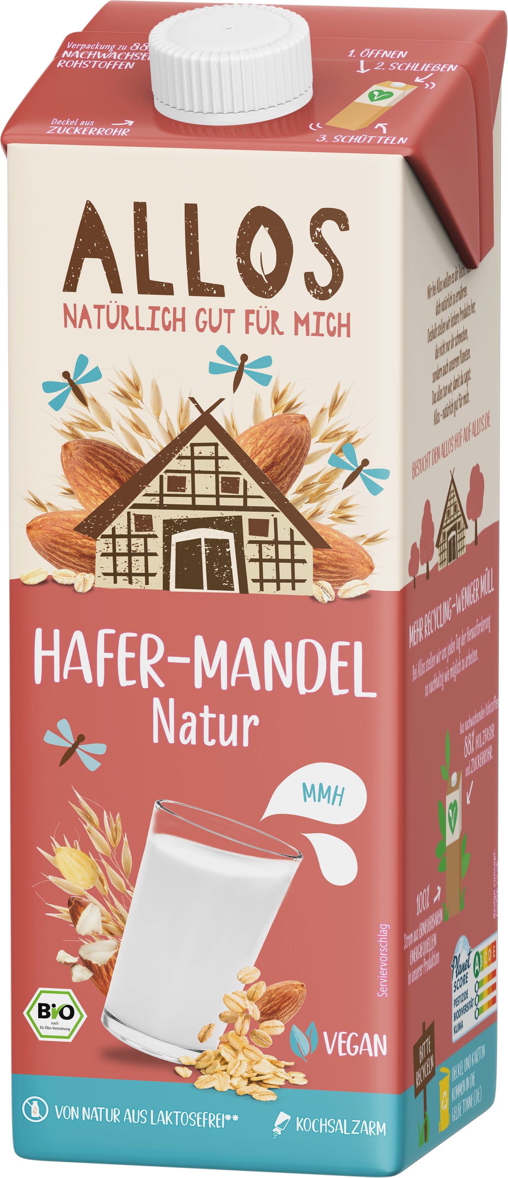 Hafer Mandel Drink ungesüßt 1 l